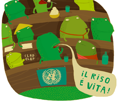 Illustrazione - Il riso  vita!