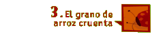 El grano de arroz cuenta