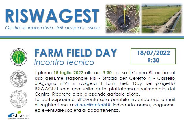 Incontro Tecnico - Farm field day progetto Riswagest