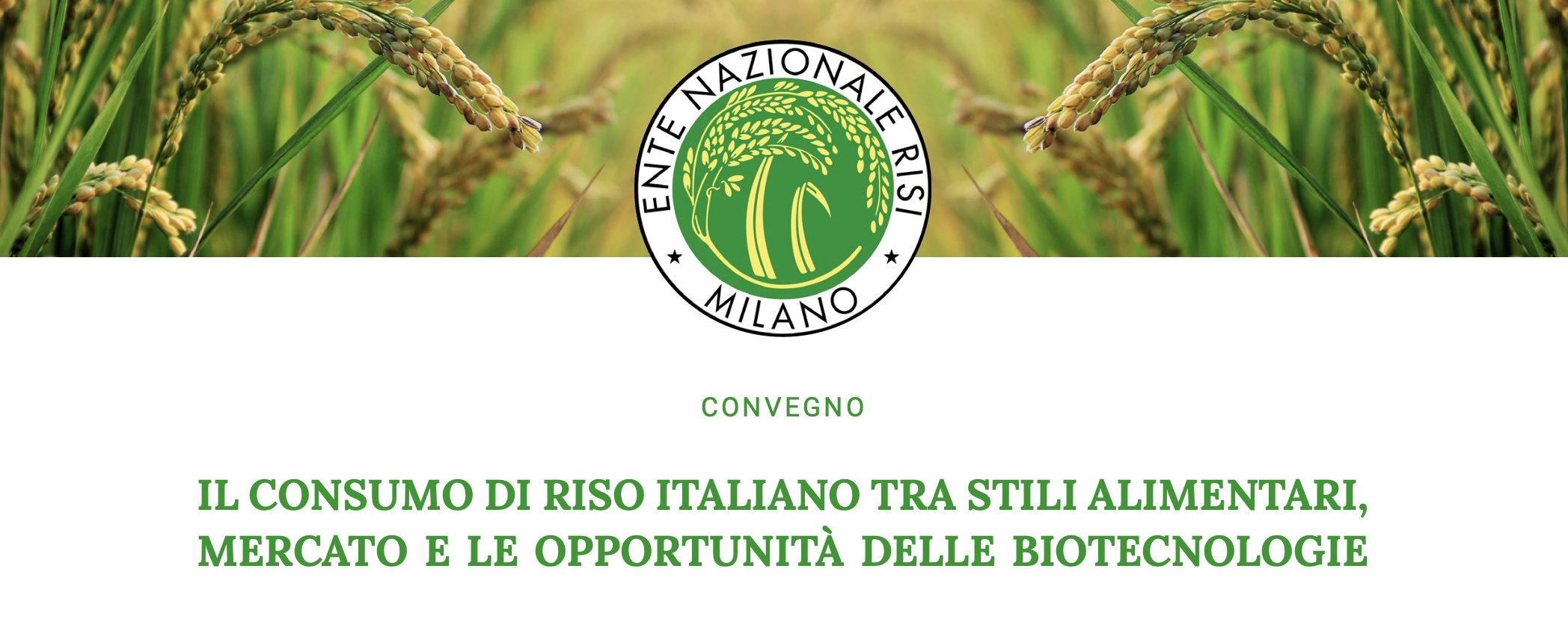 Il consumo di riso italiano tra stili alimentari, mercato e le opportunità delle biotecnologie