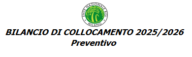 Bilancio preventivo di collocamento 25/26