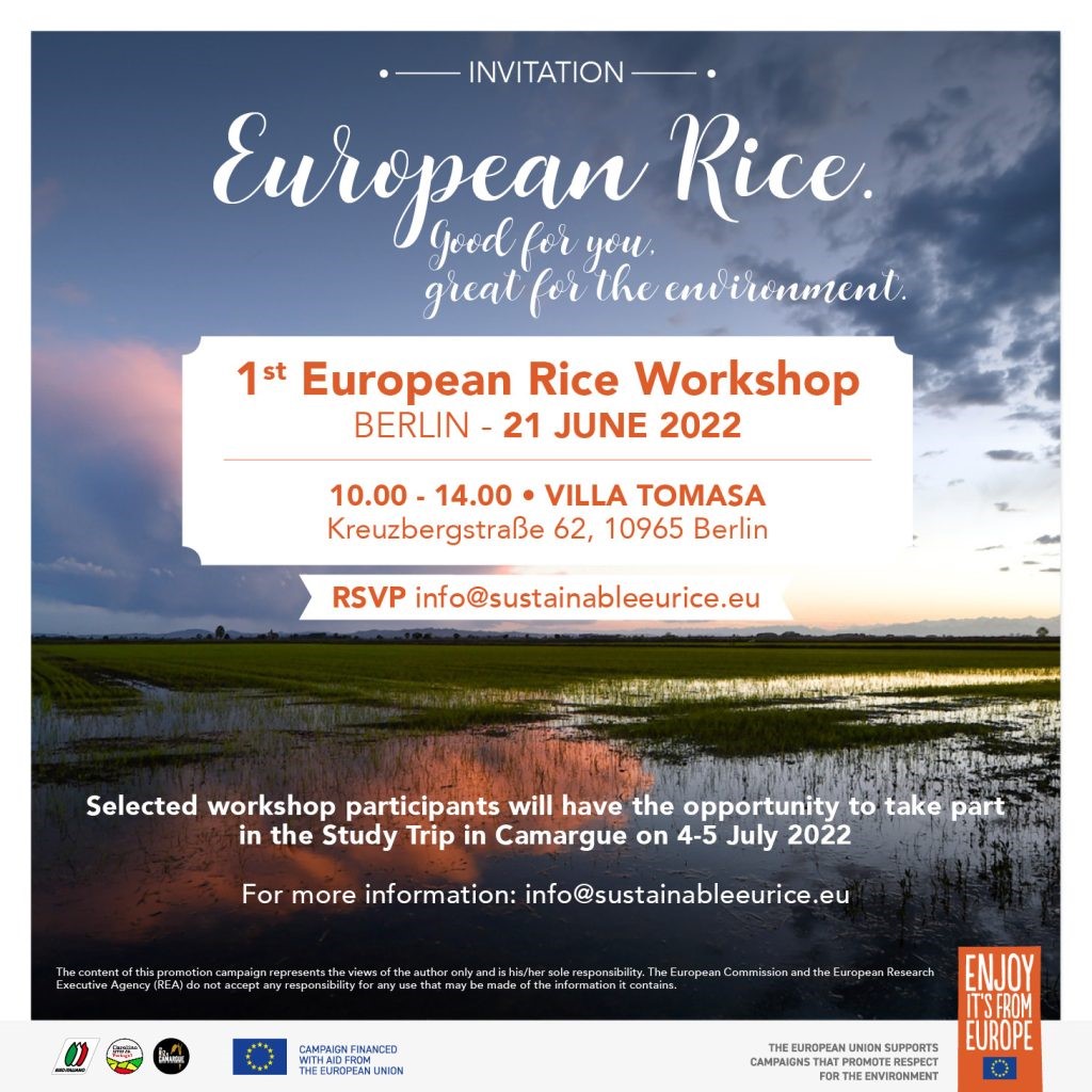 L'Ente Risi al 1° Workshop sul riso UE